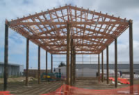 Pole Shed under construction
